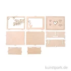 Artikelbild 3 des Artikels “3D Geschenkbox - Love, 11,5x8,5x5 cm, Holz-Bausatz mit 14 Teilen “