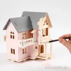 Artikelbild 3 des Artikels “3D-Holzpuzzle Haus mit Balkon, 15,8x17,5x19,5cm “