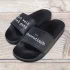 Artikelbild 3 des Artikels “Badelatschen, Schwarz, Bedruckt, Design, Ich weiß wie's geht “