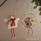 Artikelbild 3 des Artikels “Bastelset Engelmanufaktur - 2 Weihnachtsengel Hänger aus Gips “