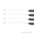 Artikelbild 3 des Artikels “COPIC Multiliner Set - Grautöne, 2 Strichstärken, 0,3-0,5 mm “
