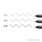 Artikelbild 3 des Artikels “COPIC Multiliner Set - Schwarz, 3 Strichstärken, 0,3-0,8 mm “