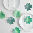Artikelbild 3 des Artikels “Glücksklee aus Papier mit Hot Foil, 100 x 100 mm, 60 Stück “