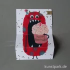 Artikelbild 3 des Artikels “Good old friends - Monsterkarte, Happy Birthday, Rotes Monster “