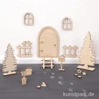 Artikelbild 3 des Artikels “Holz Wichteltür Nisse, Natur, 26-teiliges Set “