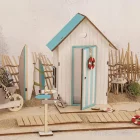 Artikelbild 3 des Artikels “Holzbausatz Strandkabine, Natur, 10,5 x 9,6 x 17,3 cm, 24-teilig “