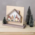 Artikelbild 3 des Artikels “Holzleiste Wichtelfamilie, Natur, 9,2 x 5,4 + 13,2 x 5,4 cm, 2 Stück “