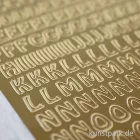 Artikelbild 3 des Artikels “Kreativ Sticker - Buchstaben groß, Gold, 10 x 23 cm “