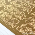 Artikelbild 3 des Artikels “Kreativ Sticker - Happy Birthday 1, Gold, 10 x 23 cm “