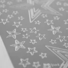 Artikelbild 3 des Artikels “Kreativ Sticker - Sterne 4, Silber, 10 x 23 cm “