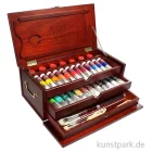 Artikelbild 3 des Artikels “Lukas 1862 Ölfarbe Mahagoni-Truhe 3 Schubladen 27 Tuben 37 ml, Zubehör “