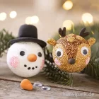 Artikelbild 3 des Artikels “Mini Bastelset Weihnachtskugeln Modellieren, Rentier + Schneemann “