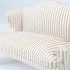Artikelbild 3 des Artikels “Miniatur Sofa, Nussbaum-Beige gestreift, 11,5 x 5,5 x 8 cm “