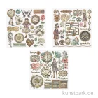 Artikelbild 3 des Artikels “Stamperia Rub On Transferfolien - Gardens of Time, 6 Blatt “