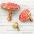 Artikelbild 3 des Artikels “Stamperia Silikon Gießform - Whispering Woods Mushrooms 3D, A5 “