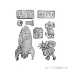 Artikelbild 3 des Artikels “Stamperia Soft Mould (Gießform) - A New Beginning Spaceship Robot, A5 “
