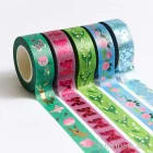 Artikelbild 3 des Artikels “Washi Tape Set - La Vie en Rose, Grün Blau, 5 Stück, je 10 m “