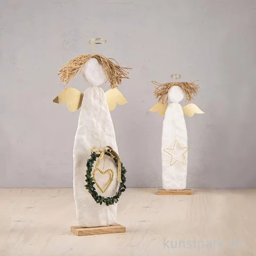 Artikelbild 3 des Artikels “Bastelset Engelmanufaktur - 2 Weihnachtsengel Figuren aus Gips “