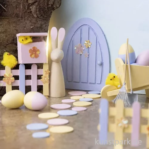 Artikelbild 3 des Artikels “Bastelset Hasentür mit viel Zubehör, Pastellfarben “