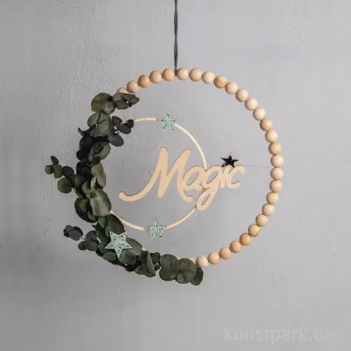 Artikelbild 3 des Artikels “Bastelset Holzkugel Deko Kränze, 25 + 30 cm, 94-teilig “