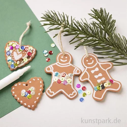 Artikelbild 3 des Artikels “Bastelset Weihnachten - Lebkuchenfiguren Modellieren, Braun “