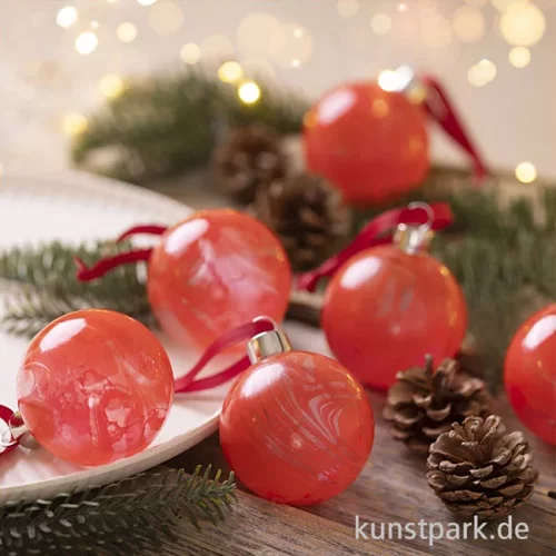 Artikelbild 3 des Artikels “Bastelset Weihnachtskugeln Marmorieren “