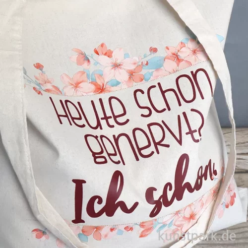 Artikelbild 3 des Artikels “Baumwolltasche, Natur, Bedruckt, Design, Heute schon genervt “