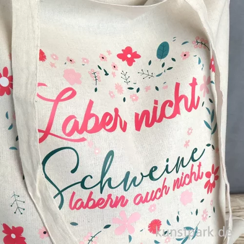 Artikelbild 3 des Artikels “Baumwolltasche, Natur, Bedruckt, Design, Laber nicht “