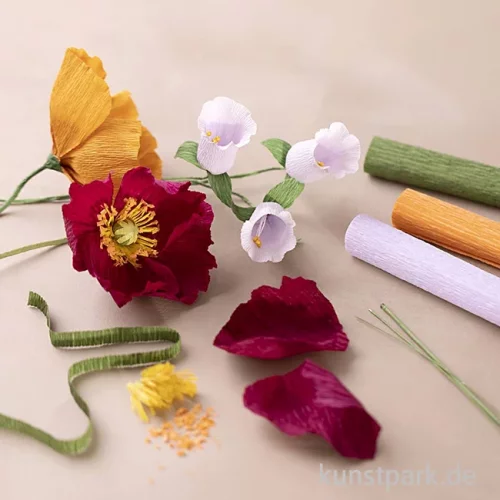 Artikelbild 3 des Artikels “Blumen aus Krepppapier Lernset mit viel Zubehör “