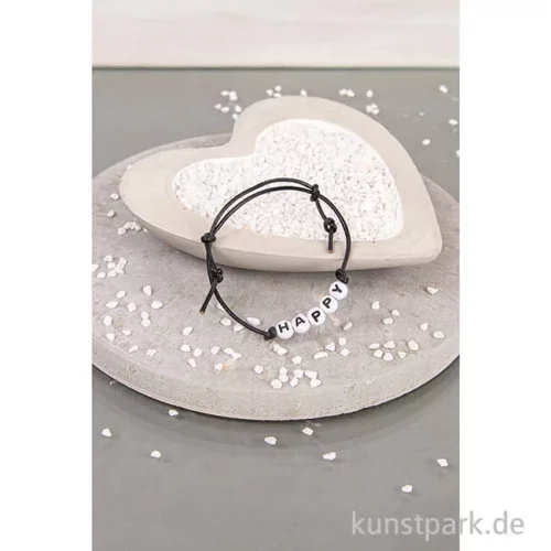 Artikelbild 3 des Artikels “Buchstaben-Perlen aus Kunststoff, Weiß, 6 mm, 40 g “