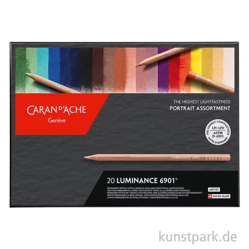 Artikelbild 3 des Artikels “Caran d'Ache - Luminance 6901, 20 Farbstifte im Set Portrait “