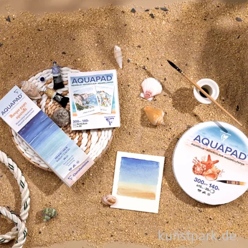 Artikelbild 3 des Artikels “Clairefontaine Aquapad Aquarellpapier, Lesezeichen, 20 Blatt, 300g “