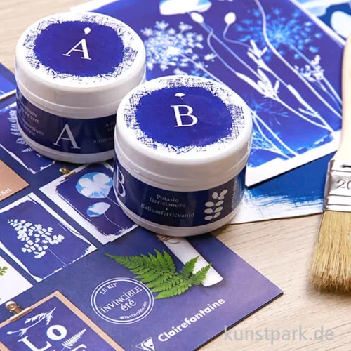 Artikelbild 3 des Artikels “Clairefontaine Cyanotypie Set mit viel Zubehör “