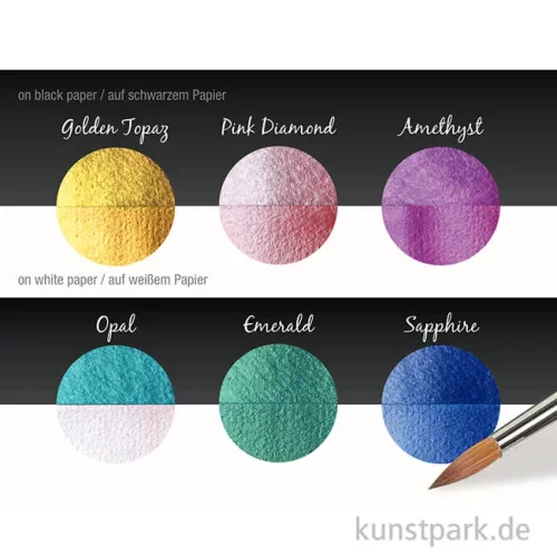 Artikelbild 3 des Artikels “COLIRO Pearl Colors - 6 Perlglanzfarben im Metallkasten, Bling “