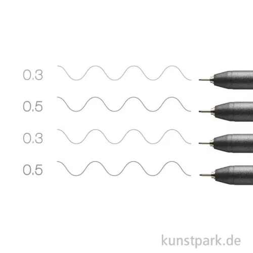 Artikelbild 3 des Artikels “COPIC Multiliner Set - Grautöne, 2 Strichstärken, 0,3-0,5 mm “