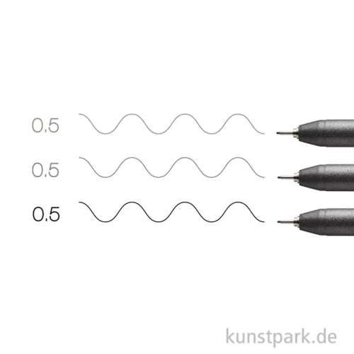 Artikelbild 3 des Artikels “COPIC Multiliner Set - Grautöne + Schwarz, 0,5 mm “