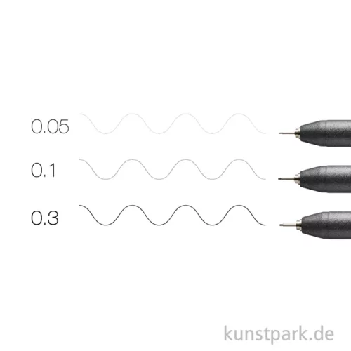 Artikelbild 3 des Artikels “COPIC Multiliner Set - Schwarz, 3 Strichstärken, 0,05-0,3 mm “
