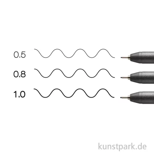 Artikelbild 3 des Artikels “COPIC Multiliner Set - Schwarz, 3 Strichstärken, 0,5-1 mm “