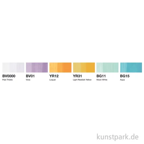 Artikelbild 3 des Artikels “COPIC Sketch Set - Pale Pastels, 6 Marker “