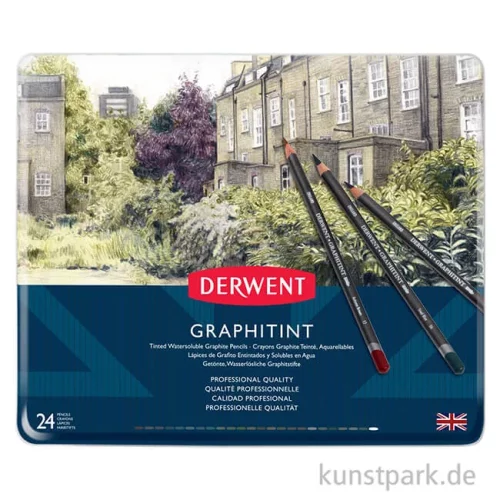 Artikelbild 3 des Artikels “Derwent GRAPHITINT, 24 Tinten-Graphitstifte im Metalletui “