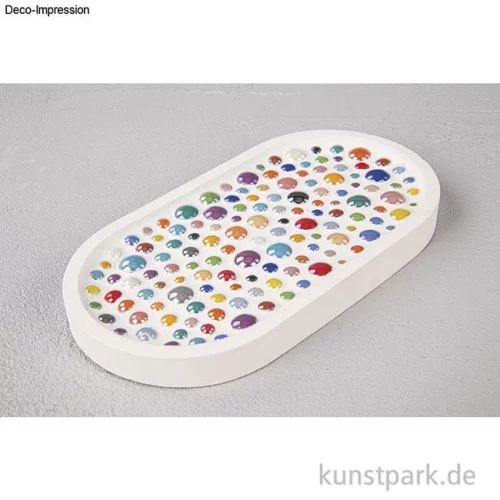 Artikelbild 3 des Artikels “Diamond Glas Mosaiksteine, Rund, Bunt, 0,6-1,2 cm, 180g “