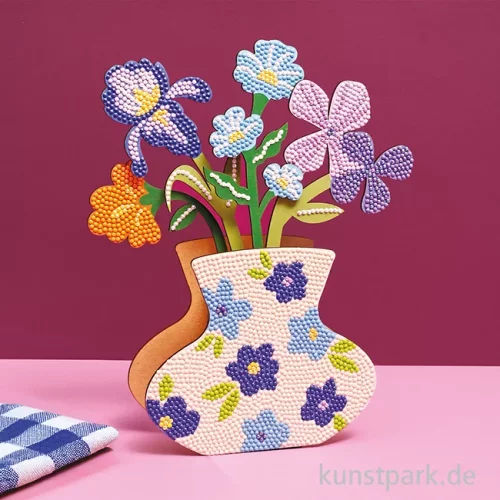 Artikelbild 3 des Artikels “Diamond Painting Set - Blumenvase, Blau “