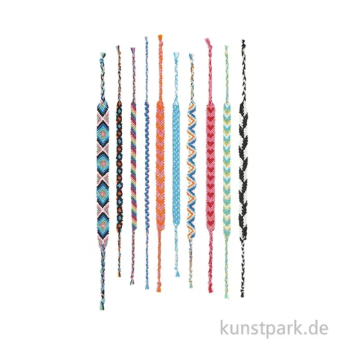 Artikelbild 3 des Artikels “DIY Freundschaftsarmbänder Set, Classic Colours, 10 x 8 m Garn “