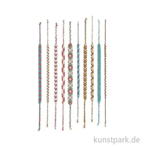 Artikelbild 3 des Artikels “DIY Freundschaftsarmbänder Set, Earthy Colours, 10 x 8 m Garn “