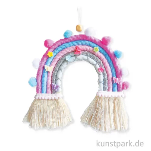 Artikelbild 3 des Artikels “DIY Makramee Set - Regenbogen Wanddeko “