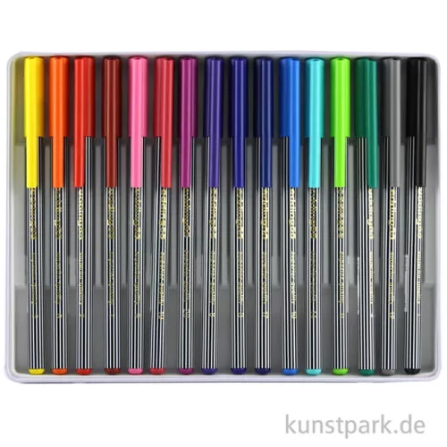 Artikelbild 3 des Artikels “edding 55 Fineliner Set, Metallschachtel mit 16 Farben “