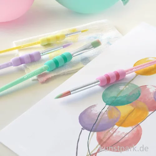 Artikelbild 3 des Artikels “Faber-Castell Pinsel Soft-Touch, Synthetik, 4er Set, Pastell “
