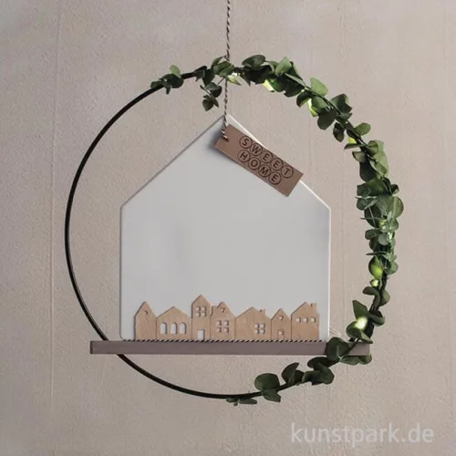 Artikelbild 3 des Artikels “Furnierholz Mini Häuser, Natur, 2 x 10,6 x 3,4 cm + 2 x 14 x 3,4 cm “
