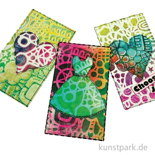 Artikelbild 3 des Artikels “Gelli Arts - Card Printing Set mit viel Zubehör “