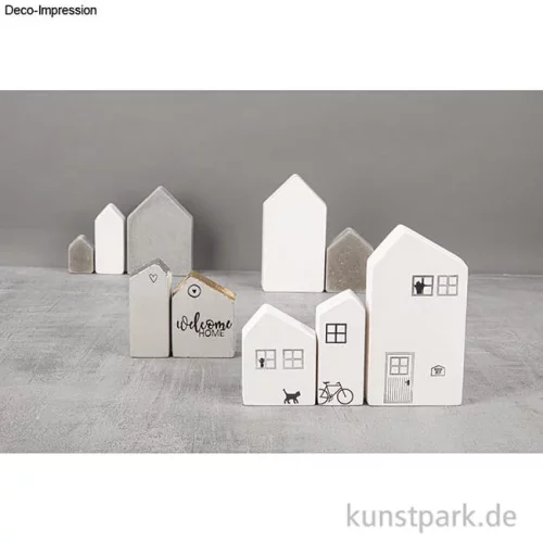 Artikelbild 3 des Artikels “Gießform - 3 Häuser mit Schrägdach, Tiefe 3 cm “